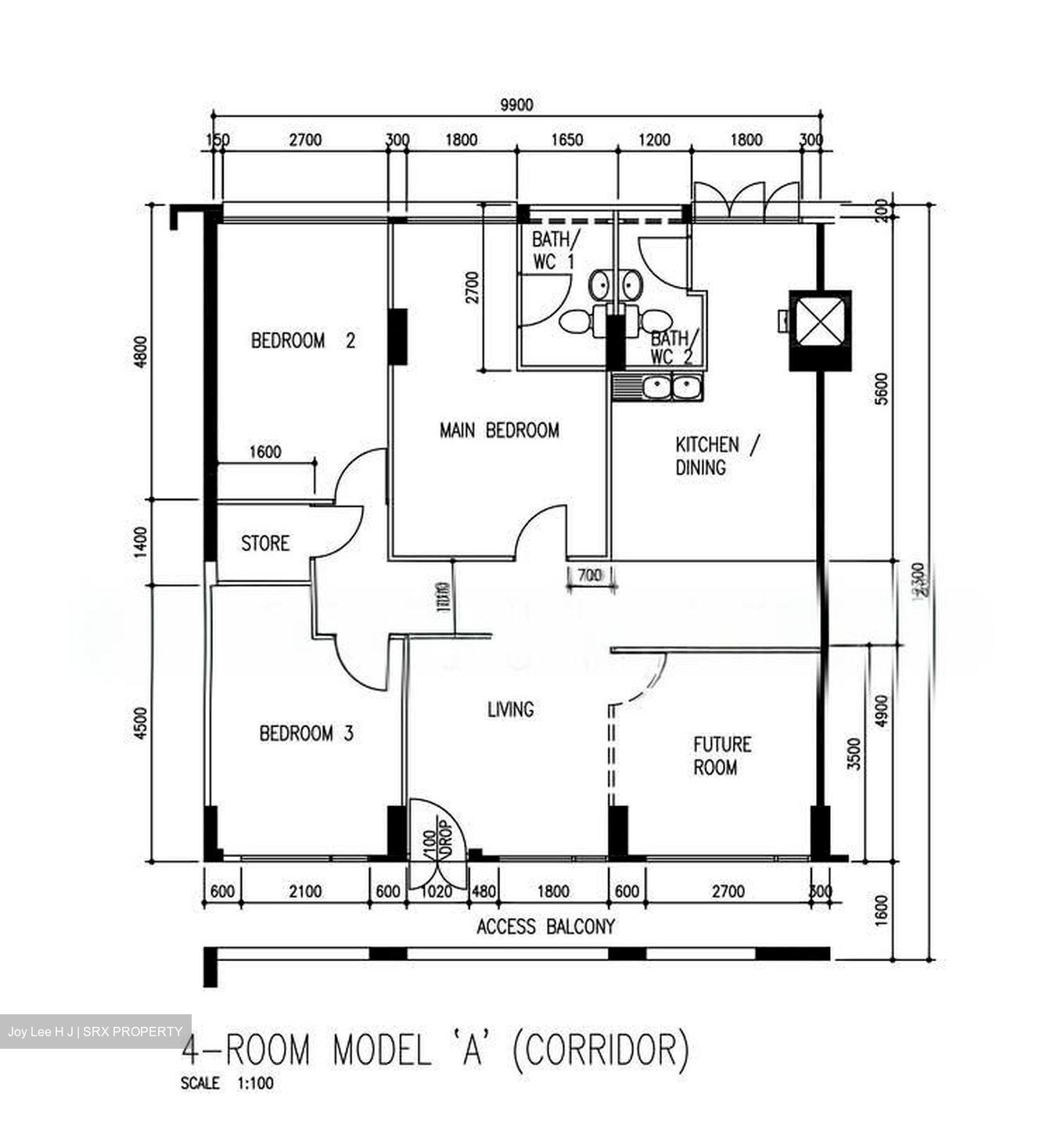 Blk 711 Jurong West Street 71 (Jurong West), HDB 4 Rooms #535780851